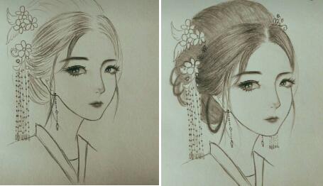 二月二，電力作家坐家“戰(zhàn)疫”新作——觀美姬素描遙寄故鄉(xiāng)九妹