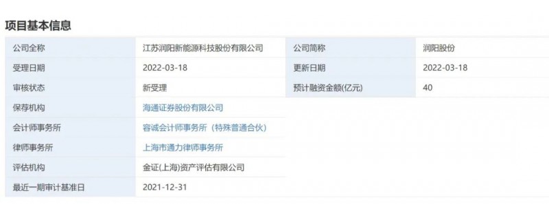 40億登錄科創(chuàng)板！潤(rùn)陽(yáng)股份擬募資投建5GW異質(zhì)結(jié)+5萬(wàn)噸多晶硅項(xiàng)目！