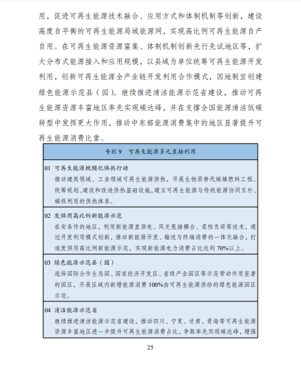 發(fā)改委、能源局等九部委聯(lián)合印發(fā)發(fā)布“十四五”可再生能源規(guī)劃！