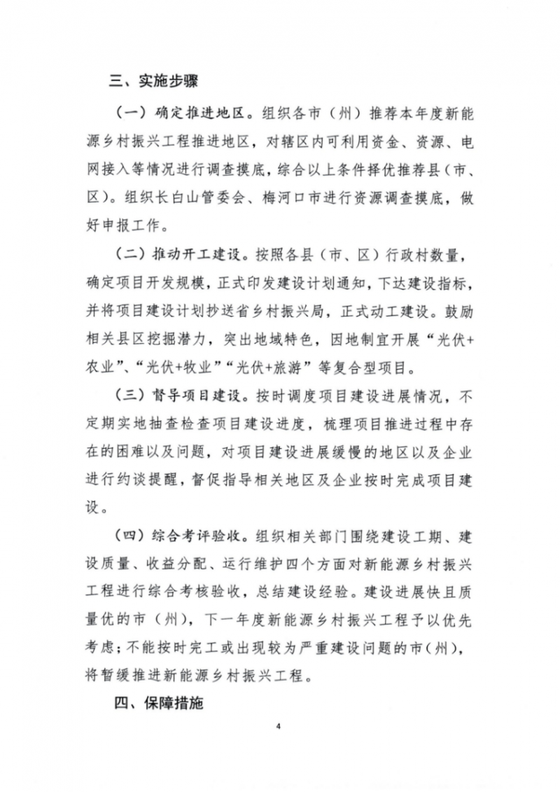吉林省能源局發(fā)布全國首個出臺的省級“新能源+鄉(xiāng)村振興”方案！