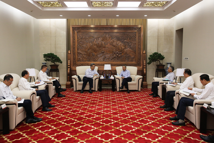 錢智民拜訪農(nóng)發(fā)行黨委書記、董事長錢文揮