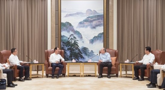 中國電建集團公司黨委書記、董事長丁焰章拜會福建省委書記尹力、省長趙龍