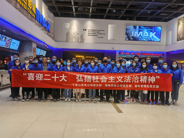 烏海供電公司多家黨支部聯(lián)合開展“喜迎二十大，弘揚(yáng)社會(huì)主義法治精神”主題觀影活動(dòng)