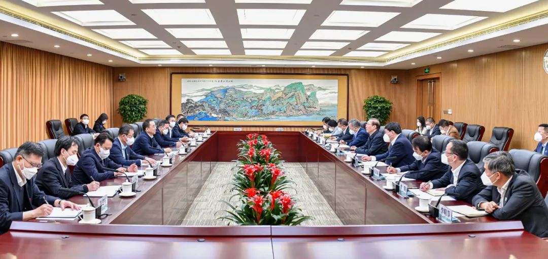 鄒磊、劉明勝與國家電網(wǎng)董事長辛保安、總經(jīng)理張智剛會談