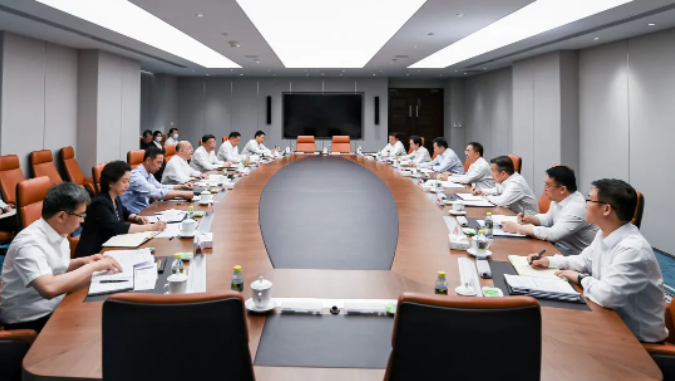 鄒磊、劉明勝與河北省省長王正譜會談