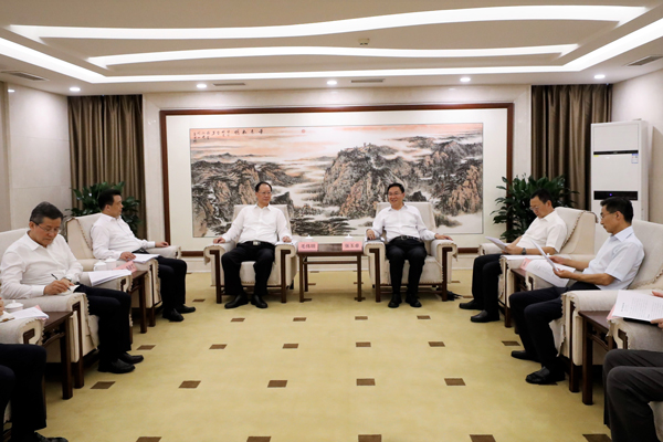 國務院國資委黨委書記、主任張玉卓會見湖南省委副書記、省長毛偉明