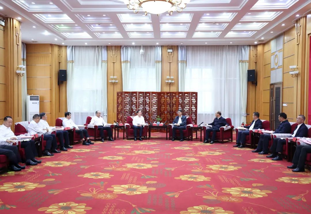 國家電網公司董事長、黨組書辛保安會見青海省委書記陳剛、省長吳曉軍、省政協主席公保扎西