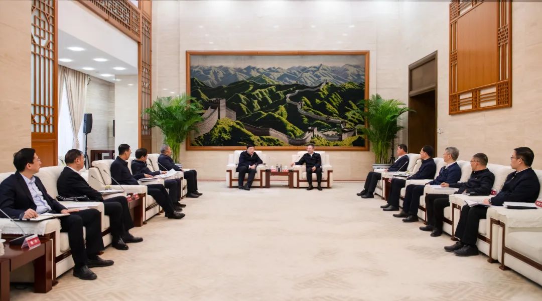 大唐集團董事長、黨組書鄒磊與國家電網(wǎng)董事長、黨組書記張智剛會談