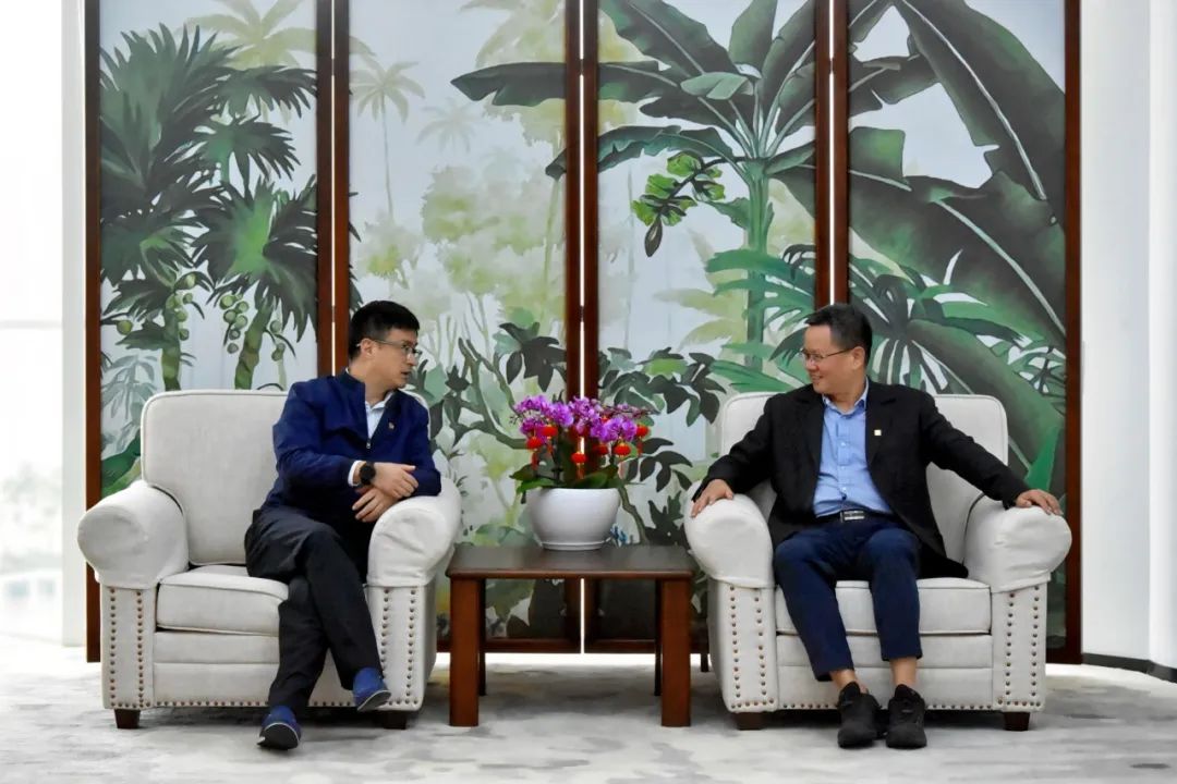 國(guó)電投海南公司黨委副書記、總經(jīng)理劉波濤拜訪大唐海南公司黨委書記、董事長(zhǎng)王俊啟