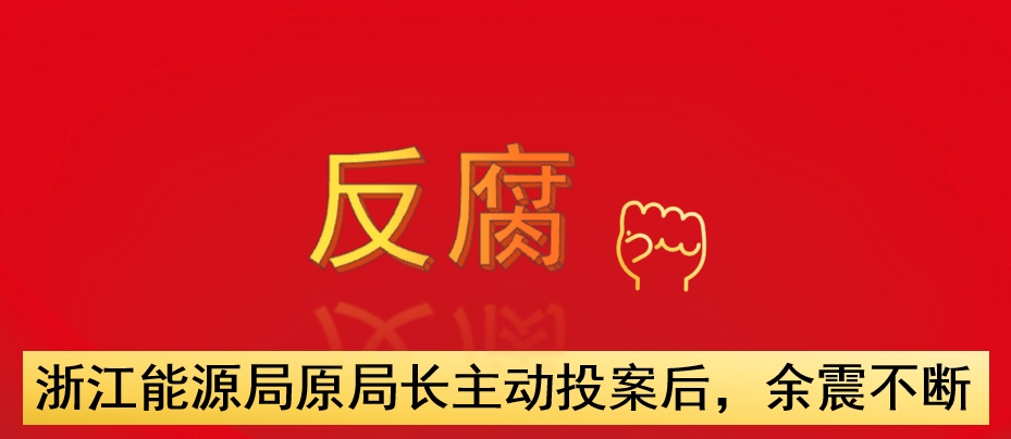 浙江能源局原局長(zhǎng)主動(dòng)投案后，余震不斷